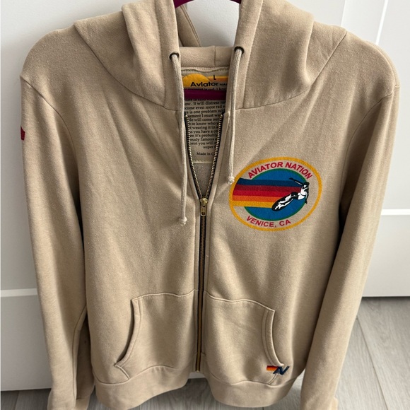 Aviator Nation hoodie in sand (NWOT) - Picture 1 of 2